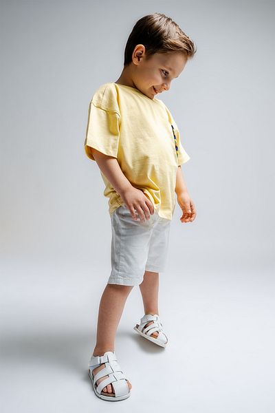 mnpc Sandale de zi cu zi pentru copii, unisex, din piele naturală, cu talpă din plută