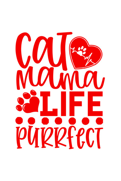 StoryGift Romania Sticker Eticheta 40CM Exterior pentru mamele de pisici cu text in engleza - "Cat mama life, pu