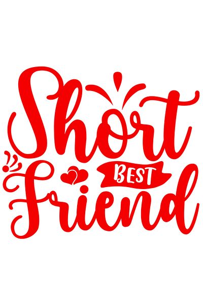StoryGift Romania Sticker Adeziv 90CM Exterior cu inimioare pentru cea mai buna prietena scunda , Vinyl Rosu, 90 cm