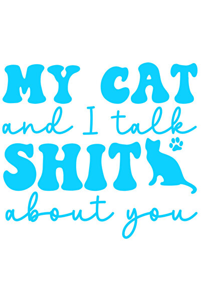 StoryGift Romania Sticker Exterior cu o pisicuta si mesajul in engleza "My ca...