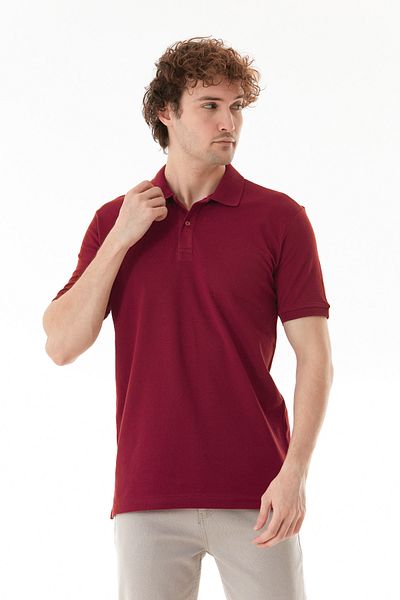 Fulla Moda Basic Polo Neck Half Button T-Shirt