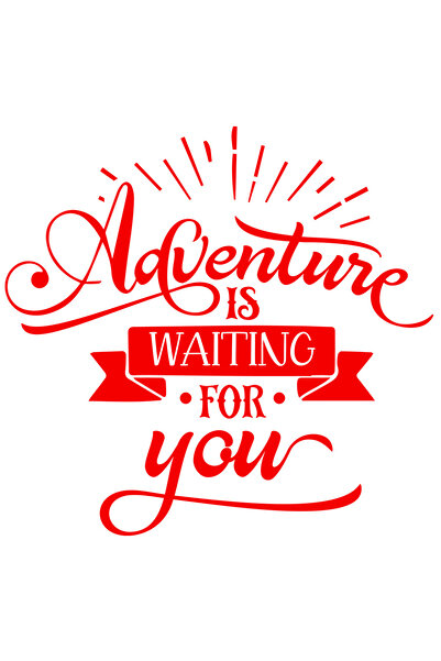 StoryGift Romania Sticker Adeziv 90CM Exterior cu textul in engleza "Adventur...