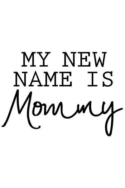 StoryGift Romania Sticker Autocolant 30CM Exterior pentru o femeie care tocmai a devenit mama cu text in engleza