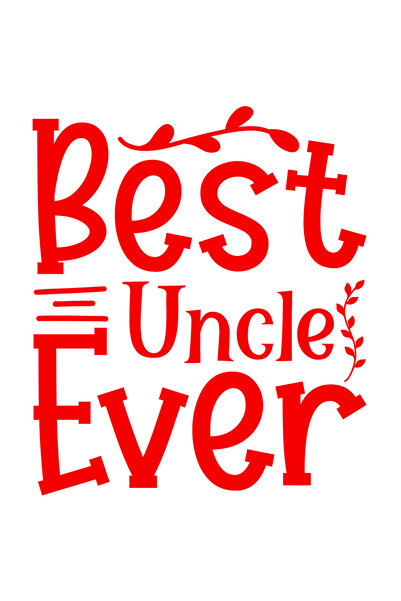 StoryGift Romania Sticker Autocolant 30CM Exterior pentru cel mai bun unchi cu mesaj in limba engleza , Vinyl Ro