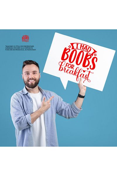 StoryGift Romania Sticker Autocolant 30CM Exterior pentru un bebelus care a "baut" lapte de la mama lui cu mesaj