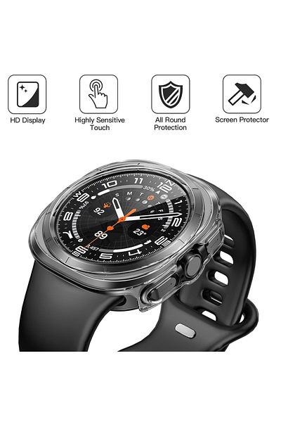 SKYDDAR INNOVATION 360° Ultra-thin Anti-shock Case For Samsung Galaxy Watch Ultra (47MM), Full Screen - Transparent