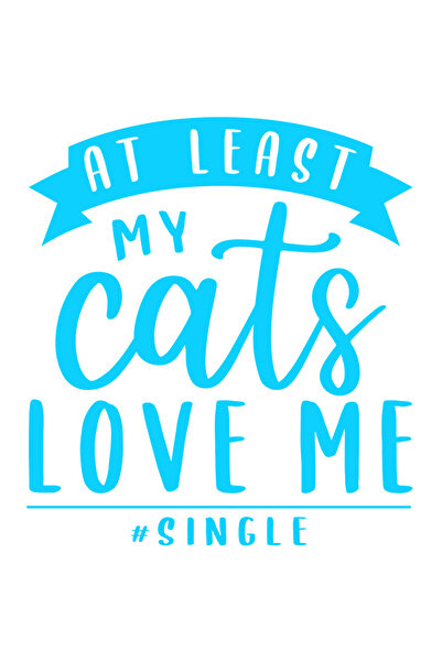 StoryGift Romania Sticker Exterior pentru singuraticii care sunt iubiti doar de pisicile lor cu mesaj in lim