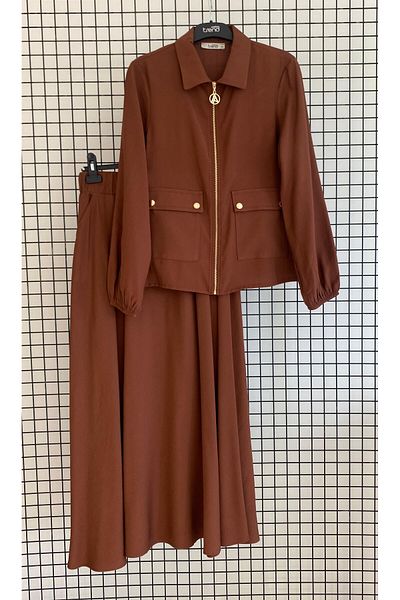 Armine Trend Cotton Linen Fabric, Elegant, Fashionable and Comfortable Skirt Suit