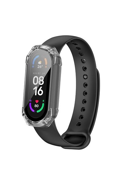 SKYDDAR INNOVATION 360° Ultra-Thin Protective Case for Xiaomi Smart Band 7 / 7 NFC, AntiShock Full Screen - Transparent