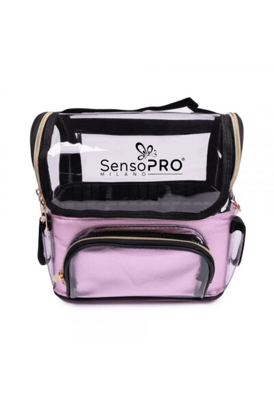 SensoPRO Milano Geantă pentru produse de unghii, Vanity Travel roz