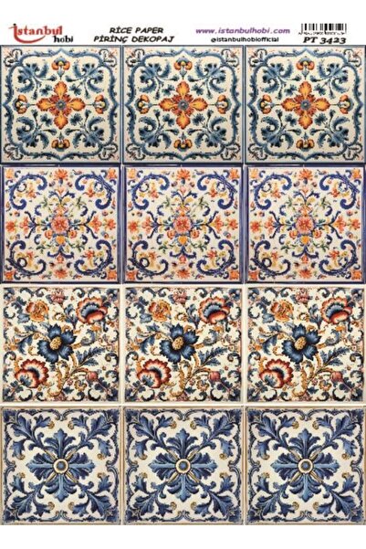 İstanbul Hobi İstanbul Hobi Mozaik Desenli Pirinç Dekopaj pt3423