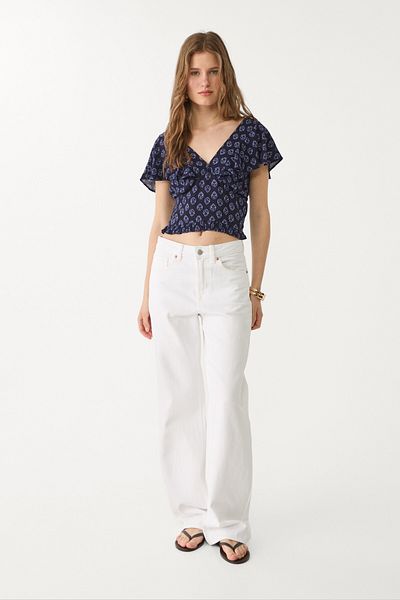 Stradivarius Flowing Short Sleeve Top