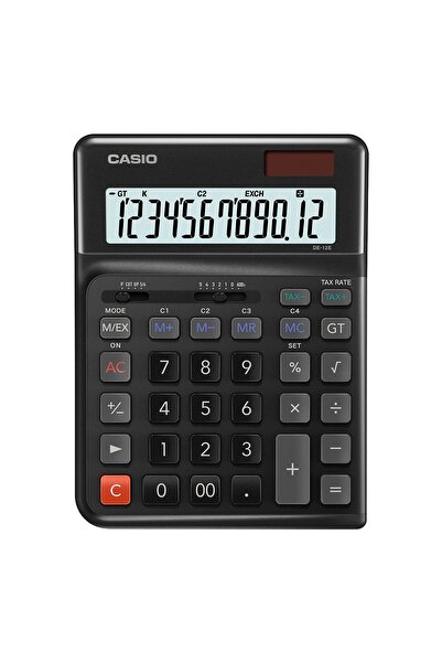 Casio DE-12E-BK MASAÜSTÜ HESAP MAKİNESİ SİYAH