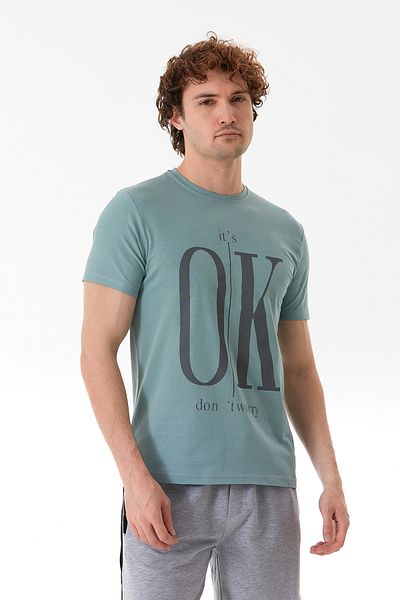 Fulla Moda It`S Ok Printed Crew Neck T-Shirt