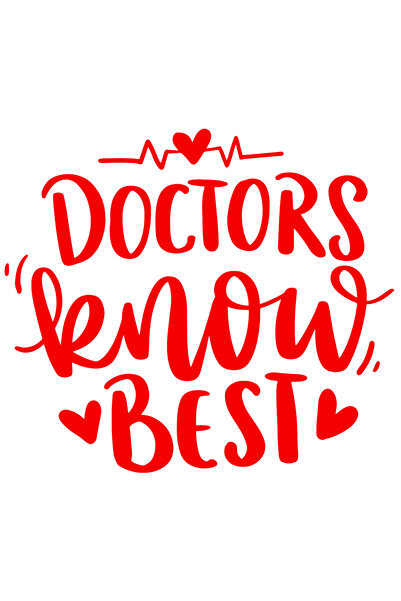 StoryGift Romania Sticker Eticheta 40CM Exterior cu inimioare pentru doctorii care stiu cel mai bine , Vinyl Ros