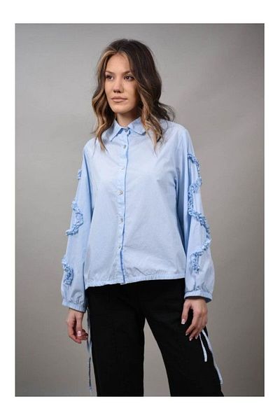 Acqua & Limone CAMASA CU SNUR IN TALIE SABINA TALIE UNICA Baby Blue