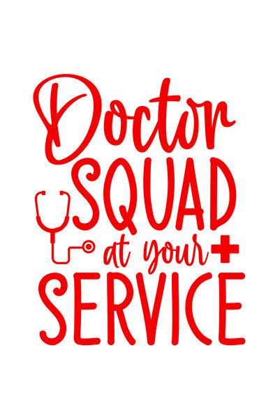 StoryGift Romania Sticker Adeziv 90CM Exterior cu textul "Doctor squad at you...