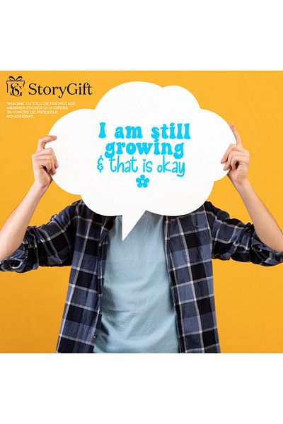 StoryGift Romania Sticker Eticheta 40CM Exterior pentru cei care sunt intr-o continua dezvoltare - ambitie invat