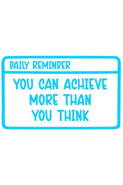 StoryGift Romania Sticker Autocolant 30CM Exterior cu mesaj motivational din care reiese ca poti realiza mai mul
