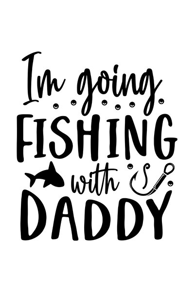 StoryGift Romania Sticker Autocolant 30CM Exterior pentru micutii pasionati de pescuit cu textul "Ma duc la pesc