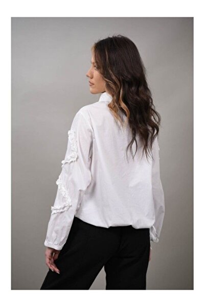 Acqua & Limone SABINA ΠΟΥΚΑΜΙΣΟ ΜΕ ΣΧΕΔΙΟ ΣΤΗ ΜΕΣΗ Λευκό ΕΝΑ ΜΕΓΕΘΟΣ