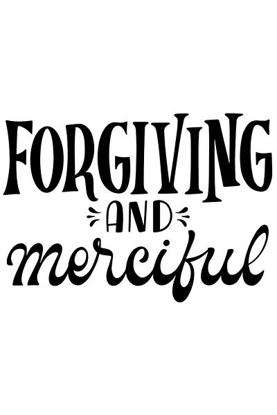 StoryGift Romania Sticker Eticheta 40CM Exterior cu textul "Forgiving and merciful" - iertator si milos , Vinyl