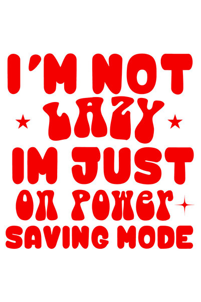 StoryGift Romania Sticker Eticheta 40CM Exterior cu mesajul "Nu sunt lenes, s...