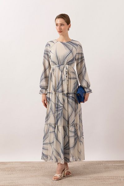 Stilife Rochie din șifon Novella Albastru