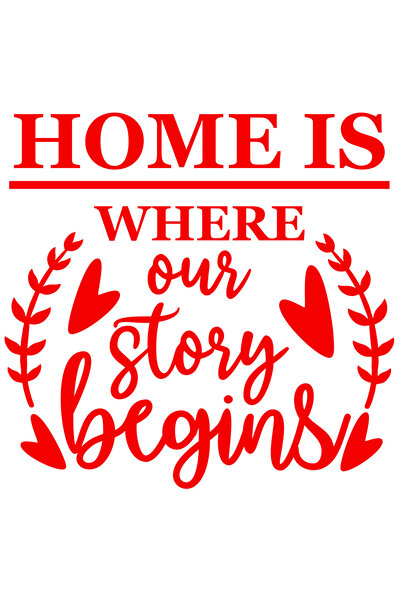 StoryGift Romania Sticker Autocolant 70CM Exterior cu inimioare si textul "Ac...