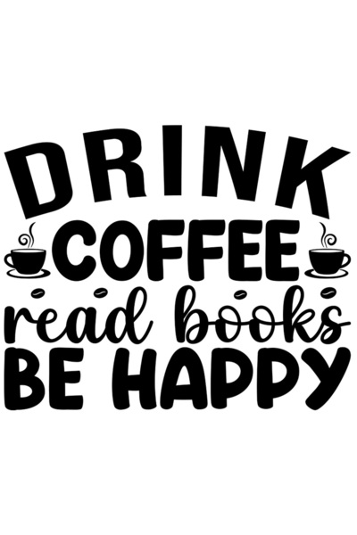 StoryGift Romania Sticker Autocolant 70CM Exterior cu mesajul "Bea cafea, cit...