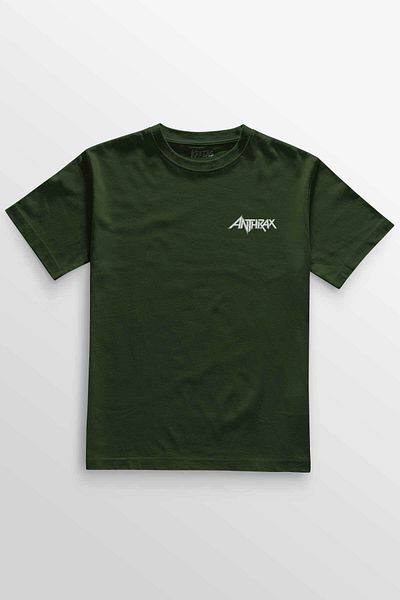 Kretas Μπλουζάκι Unisex Χακί Anthrax Thrash Metal Big Four Κιθάρα Μουσική Μίνιμαλ μπλουζάκι με στάμπα