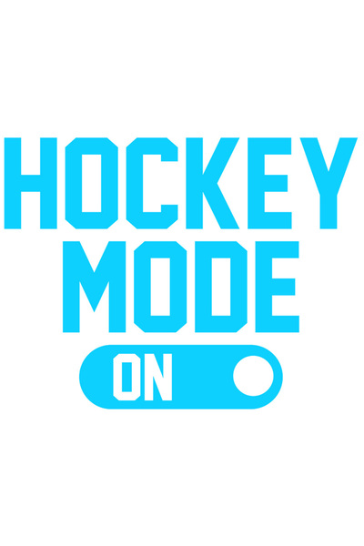 StoryGift Romania Sticker Adeziv 90CM Exterior cu textul "Hockey mode on" - m...