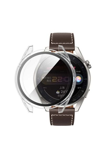 SKYDDAR INNOVATION 360° Ultra-Thin Anti-Shock Protective Case for Huawei Watch 3 Pro, Full Screen - Transparent