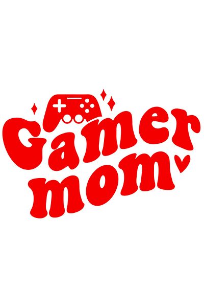 StoryGift Romania Sticker Autocolant 30CM Exterior cu inimioara si controller cu textul "Gamer mom" - mama jucat
