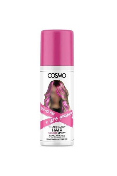 Cosmo Cosmo Temporary Hair Color Spray Pink for Unisex 100ml, Suitable for all hair types