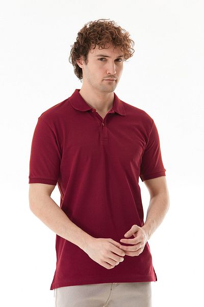 Fulla Moda Basic Polo Neck Half Button T-Shirt