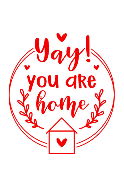 StoryGift Romania Sticker Adeziv 90CM Exterior pentru o persoana care a fost asteptata sa ajunga acasa , Vinyl R