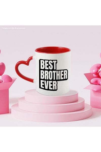 StoryGift Romania Mug With Text Best Brother in the World, Parents, Family, Ceramic, 330ml, with Ma, With, STG.