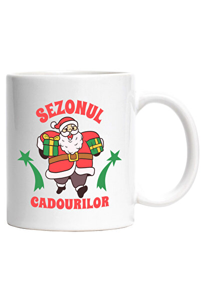 StoryGift Romania Cana Sezonul Cadourilor Mos Craciun Sarbatoare , 330ml, Cer...