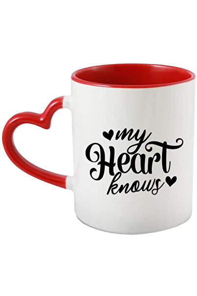 StoryGift Romania Cana Cu Inimioare Si Mesajul In Engleza "my Heart Knows" - ...