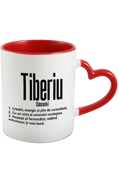 StoryGift Romania Mug With The Name Tiberiu, With Motivational Message, Creative, Energetic, Curious, Smart, With, STG.