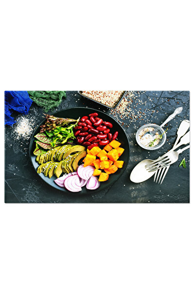 StoryGift Romania Tablou Canvas: Bolul Buddha Cu Ingrediente Nutritive - Detox, Diet, Eating