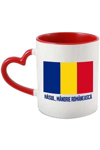 StoryGift Romania Funny Message Mug with Romanian Flag, text RASUL, MA, 330ml, Ceramic with Handle, With, STG.