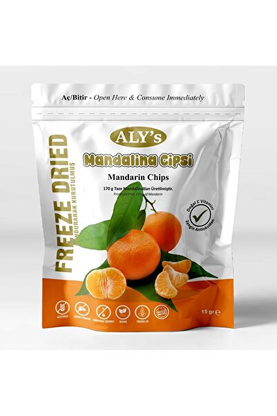 Aly's Mandalina Kuru Cipsi - Dondurularak Kurutulmuş Freeze Dried Çıtır Mandalina