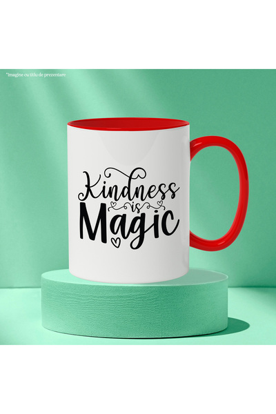 StoryGift Romania Heart mug for people who believe that kindness is magical with M, Cu, STG.