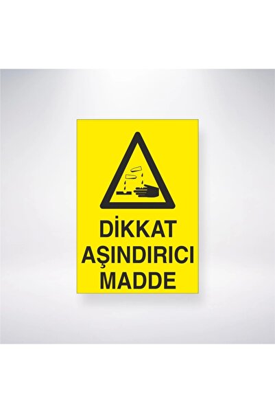 Reysa Tasarım Attention Corrosive Substance Sticker 20X28 cm