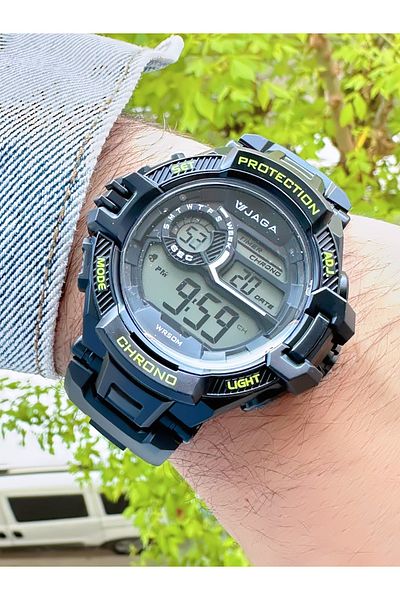 Ferrucci Jaga Men's Wristwatch with Chronometer Black Silicone Cord