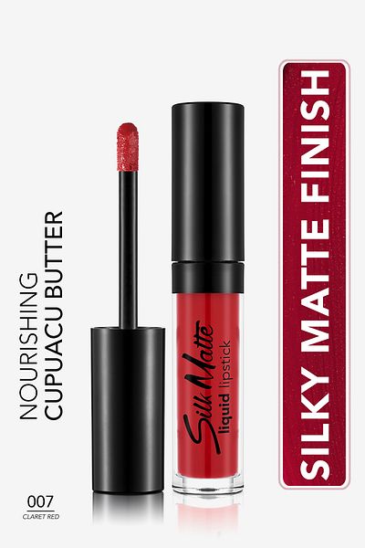 Flormar Velvet Textured Liquid Matte Lipstick - Silk Matte Liquid Lipstick - 007 CLARET RED -8690604397365