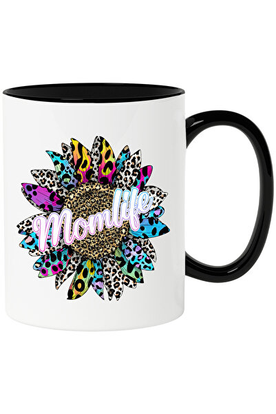StoryGift Romania Cana cu mesajul "Momlife", ilustratie, viata de mama, floar...