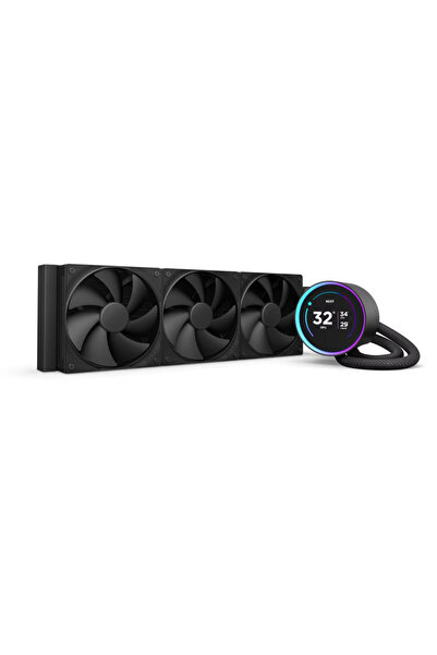 Nzxt Kraken Elite RL-KN36E-B2 360 mm Μαύρος Ψύκτης Υγρού Επεξεργαστή με Οθόνη...
